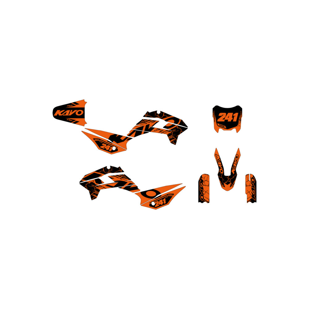 podium_orange_and_black podium graphics kit orange and black