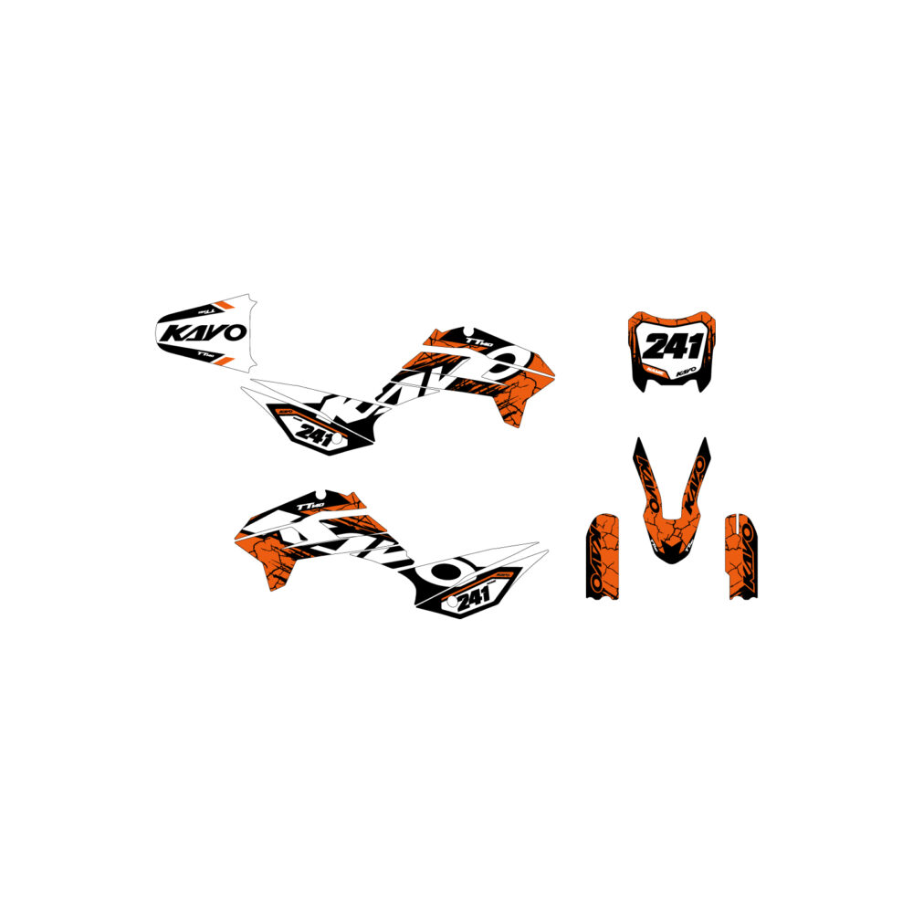 podium_orange_and_white podium graphics kit orange and white
