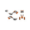 podium graphics kit orange and white